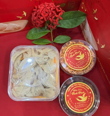 Chân yến thô Trọng lượng 100g - Yến thô tự nhiên  - Tặng kèm nhíp + Táo đỏ + Đường phèn 