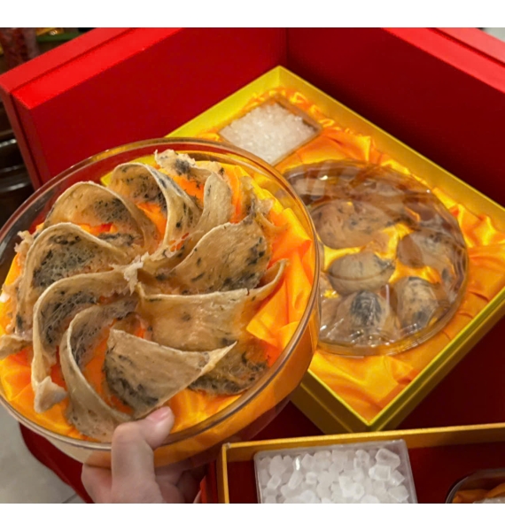 Trọng lượng 100g - Yến thô tự nhiên - Lông nhiều - Tặng kèm nhíp + Táo đỏ + Đường phèn